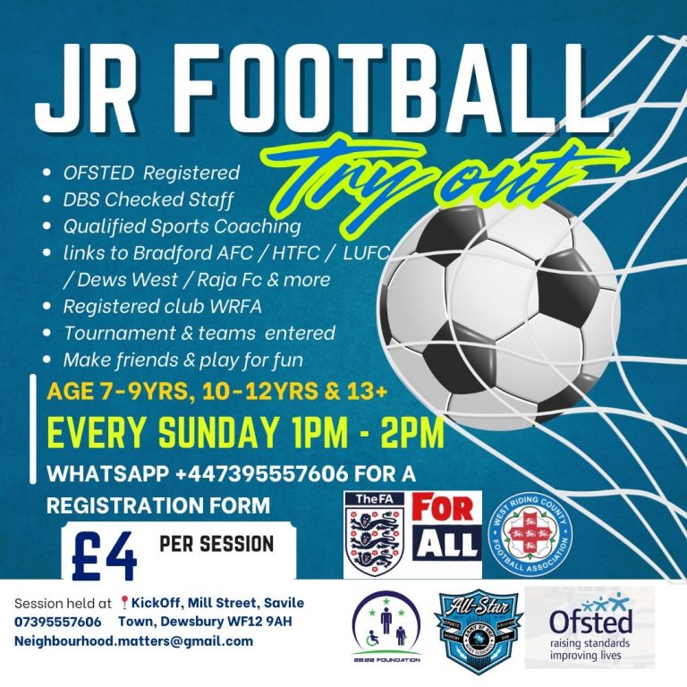 Junior Soccer Sunday Session – Every Sunday!