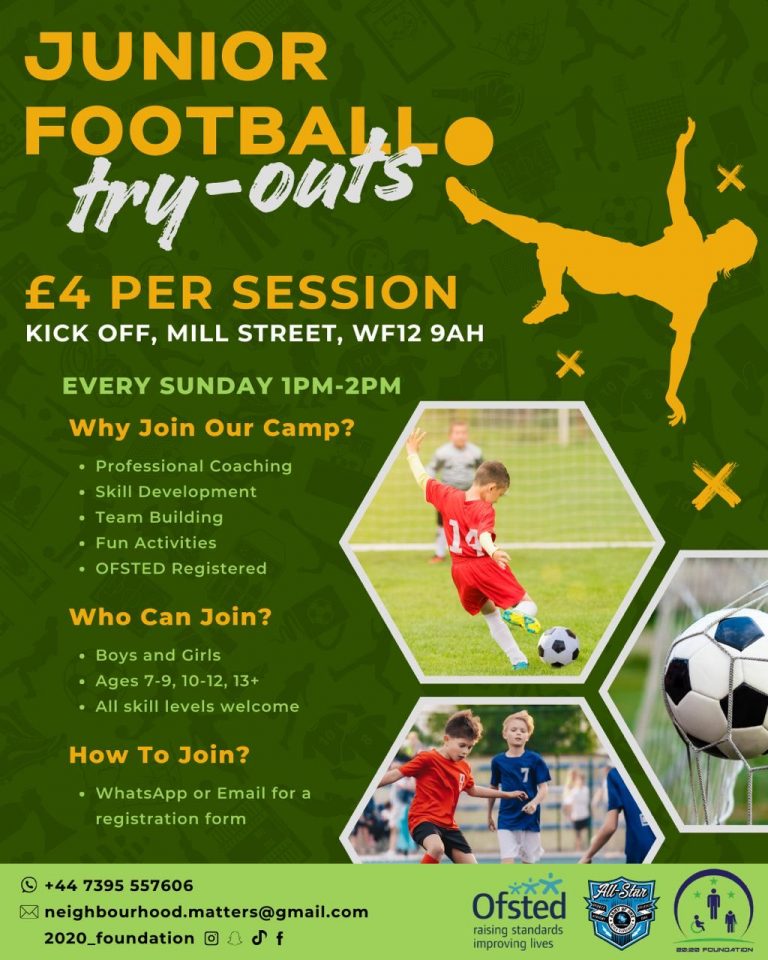 Junior Sunday Soccer Session